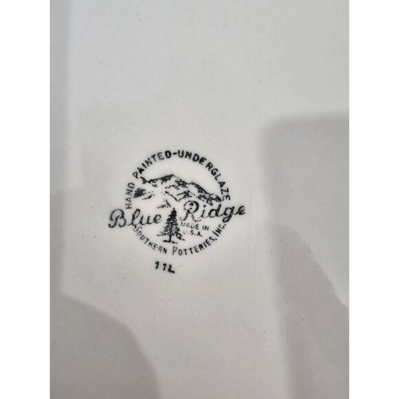 Blue Ridge Southern Potteries Vintage Set Of 4 Dinner Plates Floral 9.5" - Picture 5 of 7